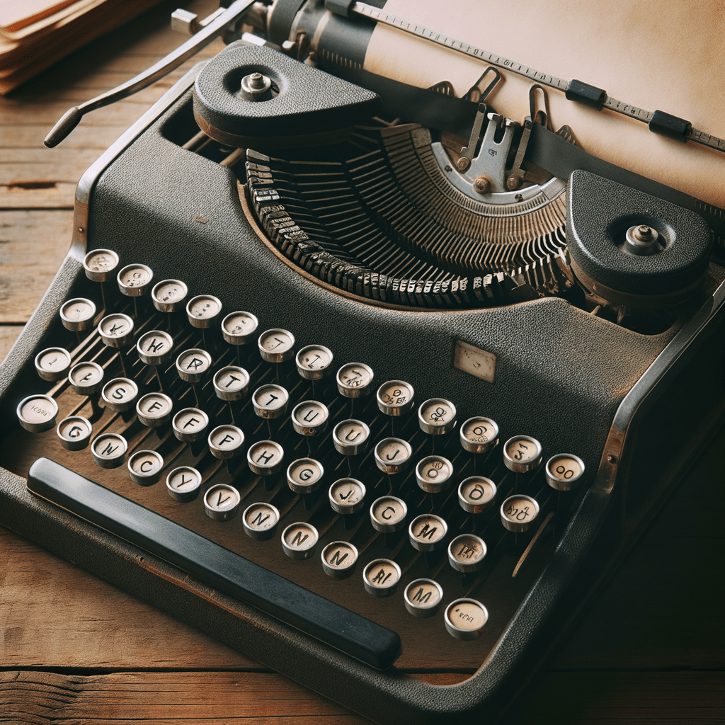vecchia macchina da scrivere degli anni 70 del secolo scorso